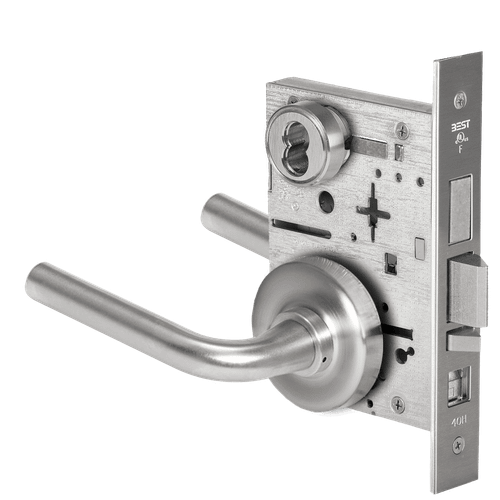BEST 45H Series Mortise Lock with Grade 1 Security and Matte Silver Finish (Part Number 45H7AB12R626) 45H7AB12R626
