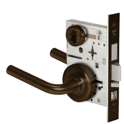 BEST 45H Series Mortise Lock with Dark Bronze Finish (Part Number 45H7AB12R613)