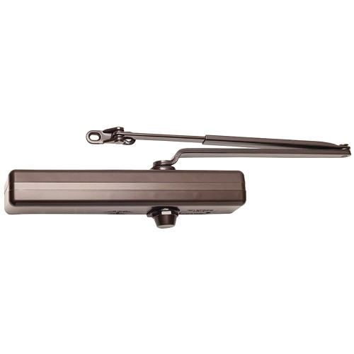 LCN 1461-REG 695 Grade 1 Regular or Top Jamb Surface Closer Push or Pull Side Double Lever Arm Regular Slim Plastic Cover 180 Deg Swing Dark Bronze Painted Finish Non-Handed