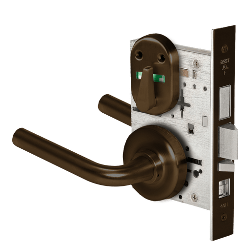 BEST 45H Series Mortise Lock with Dark Bronze Finish, Grade 1 Security, and 3-Hour Fire Rating 45H7AB12R613VIB