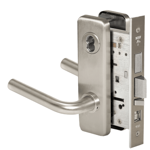 BEST 45H Series Mortise Lock with Grade 1 Security and Matte Silver Finish