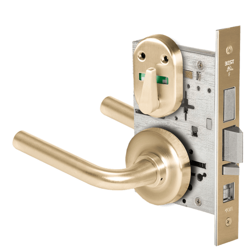 BEST 45H Series Grade 1 Mortise Lock with Matte Brass Finish – Model 45H7AB12R606VIB