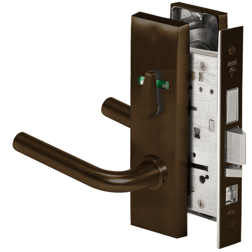 BEST 45H Series Mortise Lock with Dark Bronze Finish - Grade 1 Commercial Security