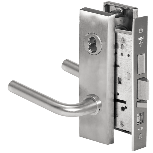 BEST 45H Series Mortise Lock with Grade 1 Security and Matte Silver Finish 45H7AB12M626AM