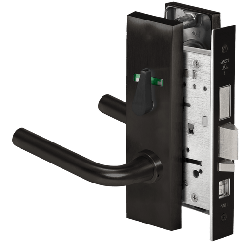 BEST 45H Series Mortise Lock with Grade 1 Security and Black Finish (Part 45H7AB12M622VIT)