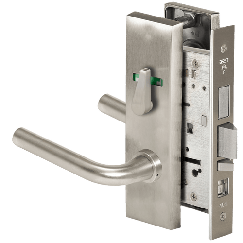 BEST 45H Series Grade 1 Mortise Lock with Matte Silver Finish (Part Number: 45H7AB12M619VIT)