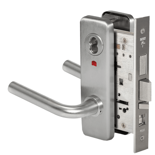 BEST 45H Series Mortise Lock with Grade 1 Security and Matte Silver Finish