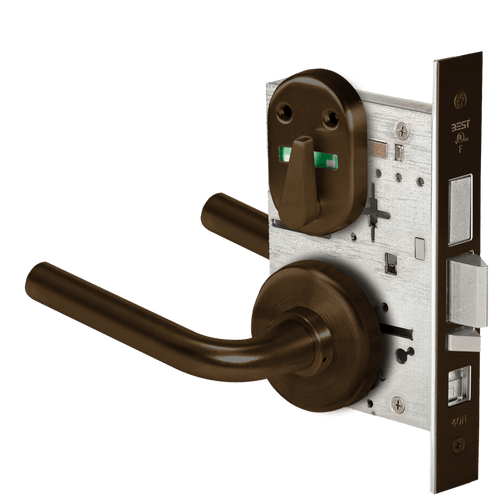 BEST 45H Series Mortise Lock with Dark Bronze Finish - Grade 1 Commercial Security