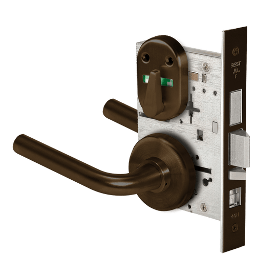 BEST 45H Series Mortise Lock with Dark Bronze Finish - Grade 1 Commercial Security