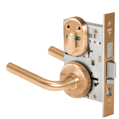 BEST 45H Series Mortise Lock with Matte Bronze Finish - Grade 1 Security and 3-Hour Fire Rating 45H7AB12H612VIB