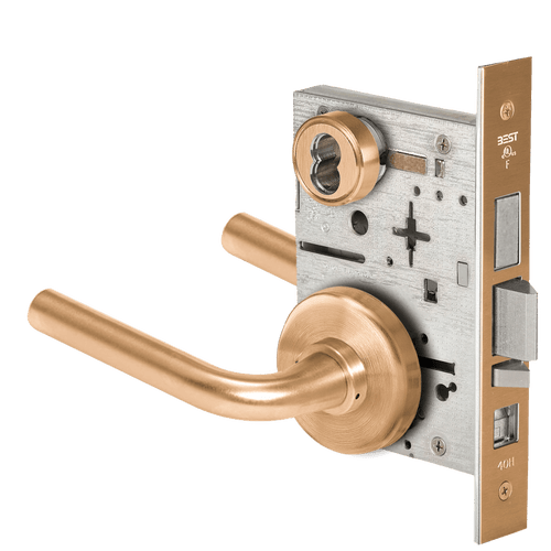 BEST 45H Series Grade 1 Mortise Lock with Matte Bronze Finish, Model 45H7AB12H612 45H7AB12H612