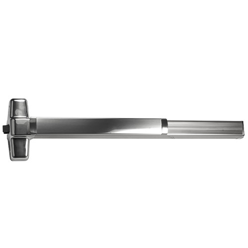 Von Duprin EL99EO 3 US26 Grade 1 Rim Exit Bar Wide Stile Pushpad 36 Device Exit Only Less Trim Electric Latch Retraction Less Dogging Bright Chrome Finish Non-handed EL99EO 3 US26