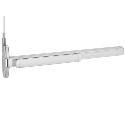 Von Duprin 3347AEO 3 26D LBR 10FT Grade 1 Concealed Vertical Rod Exit Device, Narrow Stile Pushpad, Exit Only, Less Trim, 36", Hex Key Dogging, Less Bottom Rod, Satin Chrome Finish, Non-Handed 3347AEO 3 26D LBR 10FT