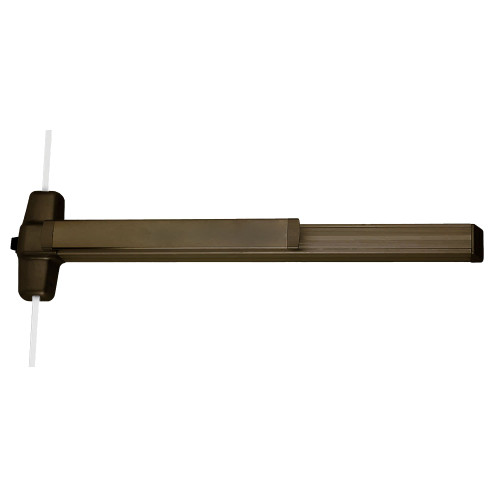 Von Duprin LD9957EO 3 313 Grade 1 3 Point Exit Bar 36 Device 84 Door Height Exit Only Less Dogging Dark Bronze Anodized Aluminum Finish Field Reversible
