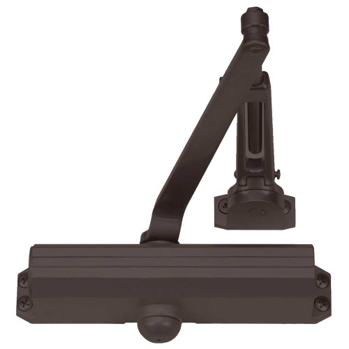 Norton 1601H 690 Grade 1 Tri Mount Surface Closer Pull Side Regular Friction Hold 90 to 180 Deg Swing Adjustable Size 1-6 Dark Bronze Painted Finish Non-Handed 1601H 690