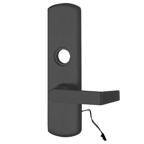 Von Duprin M996L-06-R/V US19 LHR Grade 1 Motorized Lever Trim Classroom Function Rim/Vertical Rod Prep 06 Lever with Escutcheon Flat Black Coated Finish Left Hand Reverse M996L-06-R/V US19 LHR