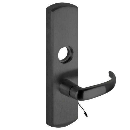 Von Duprin M996L-17-R/V SPBLK LHR Grade 1 Motorized Lever Trim Classroom Function Rim/Vertical Rod Prep 17 Lever with Escutcheon Black Painted Finish Left Hand Reverse M996L-17-R/V SPBLK LHR