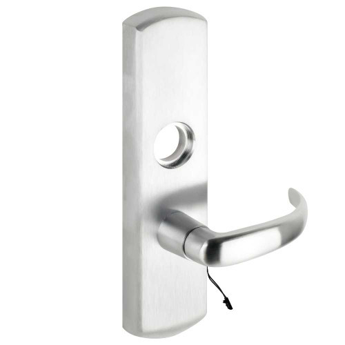 Von Duprin M996L-17-R/V US26 RHR Grade 1 Motorized Lever Trim Classroom Function Rim/Vertical Rod Prep 17 Lever with Escutcheon Bright Chrome Finish Right Hand Reverse M996L-17-R/V US26 RHR