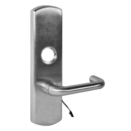 Von Duprin M996L-BE-03-M 26D LHR Grade 1 Motorized Lever Trim Passage Function Mortise Prep 03 Lever with Escutcheon Satin Chrome Finish Left Hand Reverse M996L-BE-03-M 26D LHR
