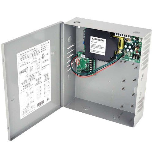Von Duprin PS914-4RL-FA Base Power Supply 4A 16A inrush @ 12/24 VDC Field Selectable 4 Relay Board Integrated Logic for Controlling Security Interlocks Auto Operators and Time Delays With FA PS914-4RL-FA