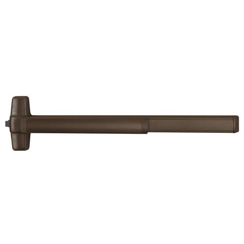 Von Duprin QEL98NL-OP 3 313 Grade 1 Rim Exit Device 36 Night Latch Less Dogging Motorized Latch Retraction Cylinder Only 1-1/4 Mortise & Rim Dark Bronze Anodized Aluminum Finish Non-Handed