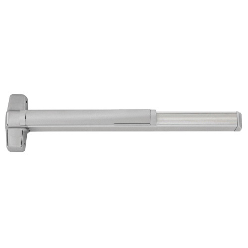 Von Duprin QEL9947WDCEO-F 4 26D LBR Grade 1 Concealed Vertical Rod Exit Bar for Wood Doors 48 Device Fire Rated Exit Only Less Bottom Rod Motorized Latch Retraction Less Dogging Satin Chrome Finish Field Reversible QEL9947WDCEO-F 4 26D LBR