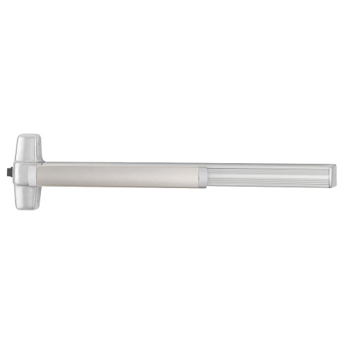 Von Duprin 9975EO-F 3 US28 Grade 1 Mortise Exit Bar 36 Device Fire Rated Exit Only Less Dogging Satin Aluminum Clear Anodized Finish Field Reversible