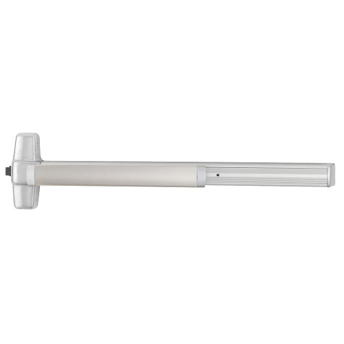 Von Duprin 9975EO 4 US28 Grade 1 Mortise Exit Bar 48 Device Exit Only Hex Dogging Satin Aluminum Clear Anodized Finish Field Reversible 9975EO 4 US28