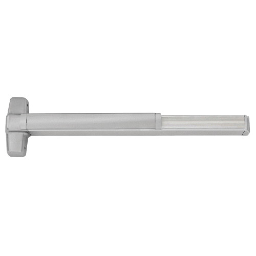 Von Duprin RXLCQEL9949NL-OP 3 26D Grade 1 Concealed Vertical Cable Exit Bar 36 Device 82 to 96 Door Height Night Latch Function Motorized Latch Retraction Low Current Request to Exit Switch Less Dogging Satin Chrome Finish Field Reversible