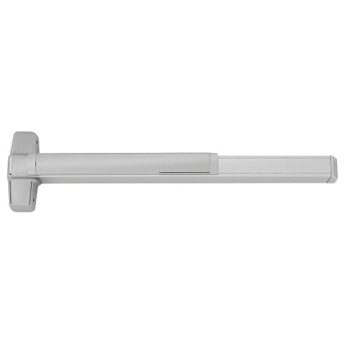 Von Duprin RXQEL9849EO 3 26D Grade 1 Concealed Vertical Cable Exit Bar 36 Device 82 to 96 Door Height Exit Only Motorized Latch Retraction Request to Exit Switch Less Dogging Satin Chrome Finish Field Reversible