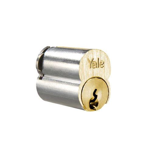 Yale 1210 GB 606 0 BITTED LFIC Core 6-Pin GB Keyway 0-Bitted Satin Brass 1210 GB 606 0 BITTED