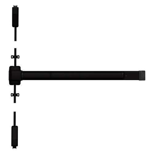 Von Duprin 2227EO 3 695 Grade 1 Surface Vertical Rod Exit Bar 36 Device Fits 84 Door Exit Only Hex Key Dogging Dark Bronze Painted Finish Field Reversible 2227EO 3 695