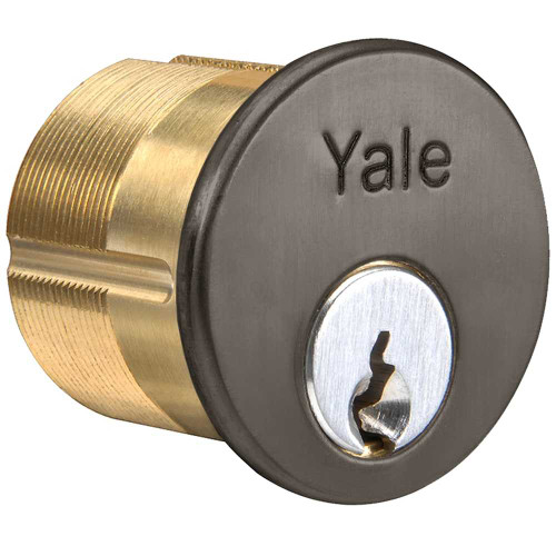Yale 2153 6 GA 118 613E 0 BITTED Mortise Cylinder 1-1/8 Yale/Sargent Cam 2160 6-Pin GA Keyway 0-Bitted Dark Oxidized Bronze 2153 6 GA 118 613E 0 BITTED