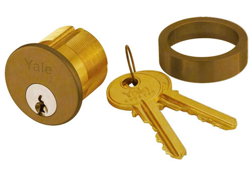 Yale 2153 6 SG 118 626 0 BITTED Mortise Cylinder 1-1/8 Yale/Sargent Cam 2160 6-Pin SG Keyway 0-Bitted Satin Chrome 2153 6 SG 118 626 0 BITTED
