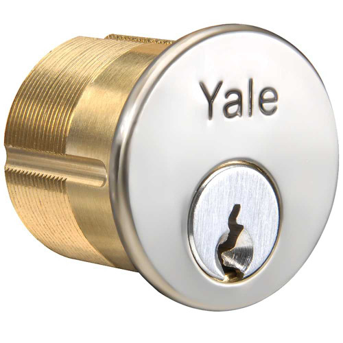 Yale 2153 6 TB 118 625 0 BITTED Mortise Cylinder 1-1/8 Yale/Sargent Cam 2160 6-Pin TB Keyway 0-Bitted Bright Chrome 2153 6 TB 118 625 0 BITTED
