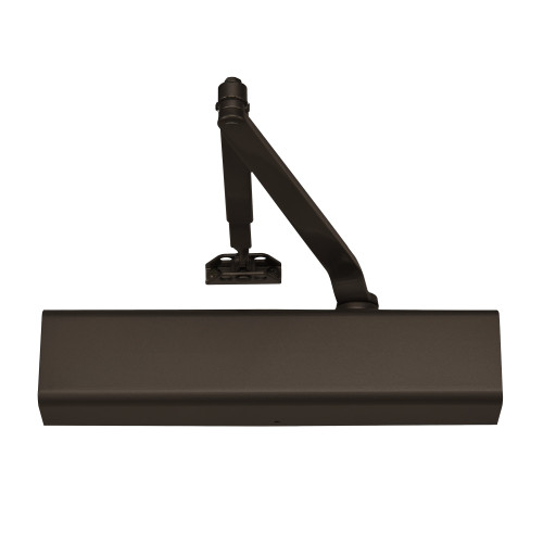 Yale 3501 690 Door Closer Tri-Packed Regular Parallel Top Jamb Mount Non-Hold Open Size 1-6 Dark Bronze