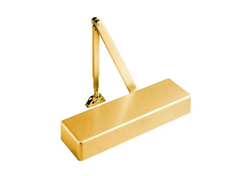 Yale 4400 696 Door Closer Tri-Packed Regular Parallel Top Jamb Mount Non-Hold Open Size 1-6 Brass Painted 4400 696