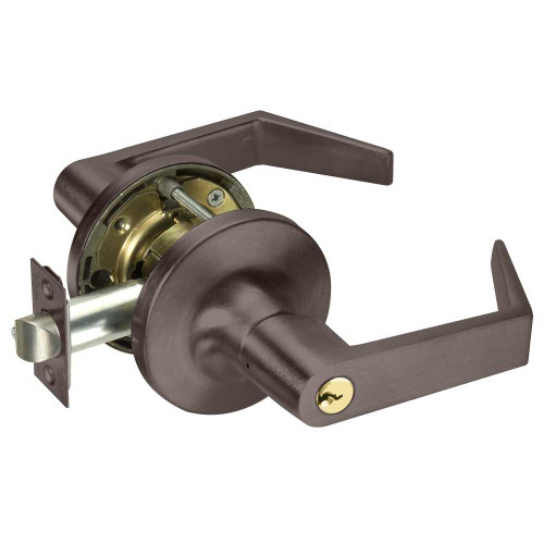 Yale AU5407LN 613E Grade 1 Entry Cylindrical Lock Augusta Lever Conventional Cylinder Dark Oxidized Bronze Finish Non-handed AU5407LN 613E