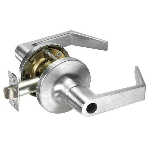 Yale AU5430LN LC 626 Grade 1 Utility/Asylum/Institutional Cylindrical Lock Augusta Lever Less Cylinder Satin Chrome Finish Non-handed AU5430LN LC 626