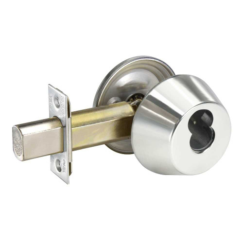 Yale B-D112 625 Single Cylinder Deadbolt Grade 1 SFIC Prep Less Core 2-3/4 Backset 2-1/4 x 1 Face Bright Chrome B-D112 625