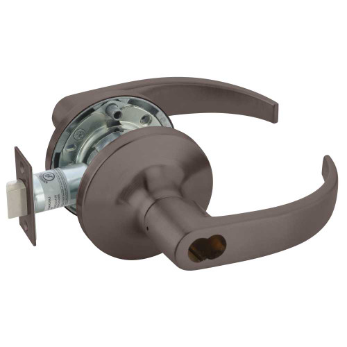 Yale B-PB5407LN 613E Grade 1 Entry Cylindrical Lock Pacific Beach Lever SFIC Less Core Dark Oxidized Bronze Finish Non-handed B-PB5407LN 613E