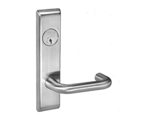 Yale CRCN8830-2FL 626 LC Grade 1 Asylum or Institution Mortise Lock Carmel Lever CN Escutcheon Double Cylinder Less Cylinder Satin Chromium Plated Finish CRCN8830-2FL 626 LC