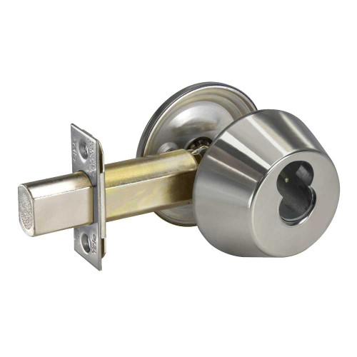 Yale D111 619 x 1210 ICLC Single Cylinder Deadbolt Grade 1 6-Pin LFIC Prep Less Core 2-3/8 Backset 2-1/4 x 1 Face Satin Nickel D111 619 x 1210 ICLC