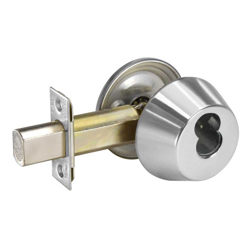 Yale D111 626 x 1220LC Single Cylinder Deadbolt Grade 1 7-Pin LFIC Prep Less Core 2-3/8 Backset 2-1/4 x 1 Face Satin Chrome D111 626 x 1220LC