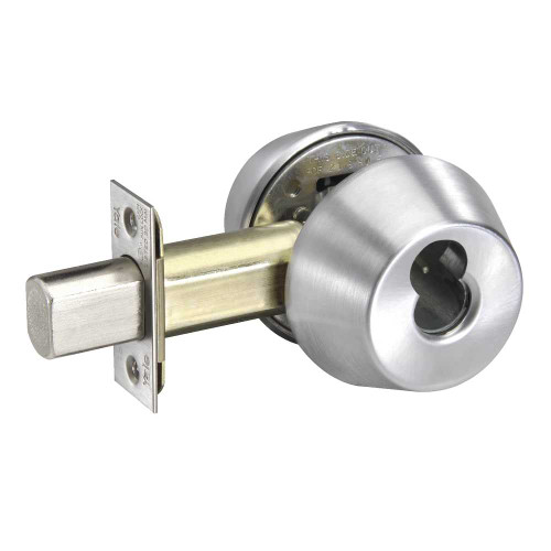 Yale D121 626 X 1210 ICLC Double Cylinder Deadbolt Grade 1 6-Pin LFIC Prep Less Core 2-3/8 Backset 2-1/4 x 1 Face Satin Chrome D121 626 X 1210 ICLC