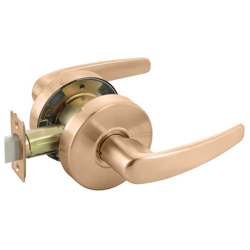 Yale MO4601LN 612 Grade 2 Passage/Closet Latch Cylindrical Lock Monroe Lever Non-Keyed Satin Bronze Finish Non-handed MO4601LN 612