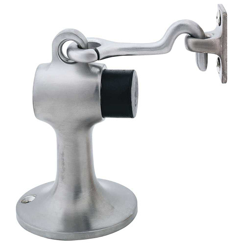 IVES FS446 US28 Floor Stop with Heavy Duty Holder Aluminum FS446 US28