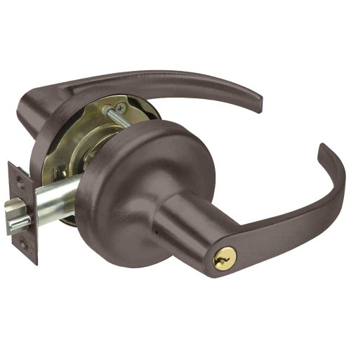 Yale PB5304LN 613E Grade 2 Entry Cylindrical Lock Pacific Beach Lever Conventional Cylinder Dark Oxidized Bronze Finish Non-handed PB5304LN 613E