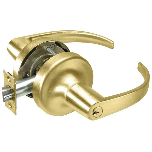 Yale PB5307LN 606 Grade 2 Entry Cylindrical Lock Pacific Beach Lever Conventional Cylinder Satin Brass Finish Non-handed PB5307LN 606