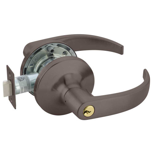 Yale PB5405LN 613E Grade 1 Storeroom/Closet Cylindrical Lock Pacific Beach Lever Conventional Cylinder Dark Oxidized Bronze Finish Non-handed PB5405LN 613E